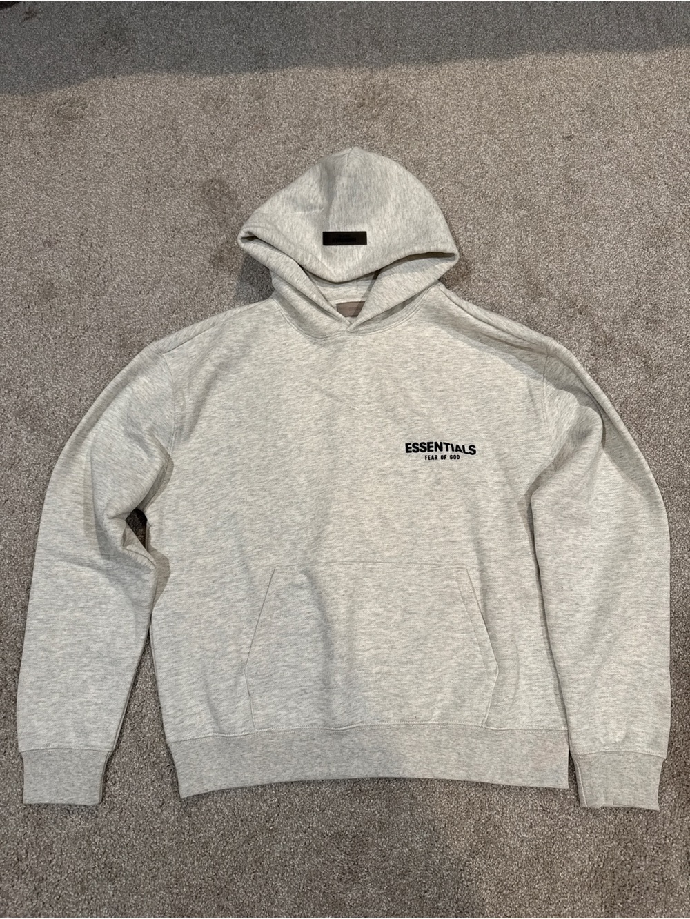Essentials Light Heather Gray Pullover Hoodie